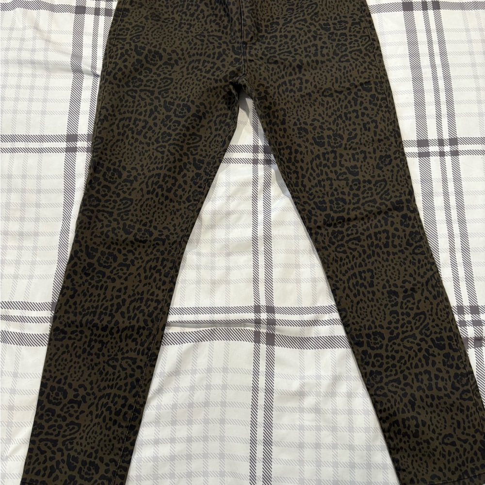 STS Blue Leopard Print Skinny Jeans - Black and Brown